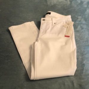 Talbots wht slim ankle jeans 2P NWT